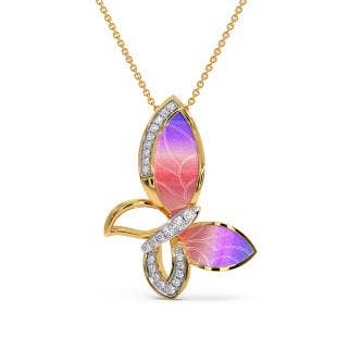 Chimaera Butterfly Diamond Pendant
