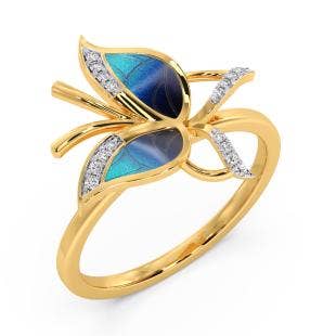 Phaedra Butterfly Diamond Ring