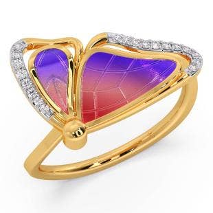 Cressida Butterfly Diamond Ring