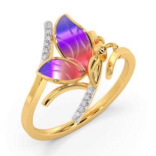 Janetta Butterfly Diamond Ring