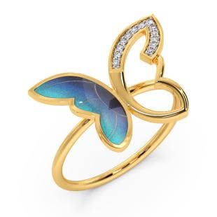 Chilasa Butterfly Diamond Ring