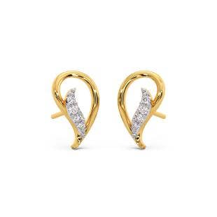 Paisley Fashion Diamond Stud Earrings