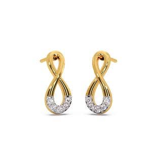 Beyond Infinity Diamond Stud Earrings