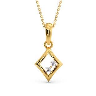 Squarish Allure Diamond Pendant