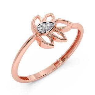 Exquisite Flower Diamond Ring