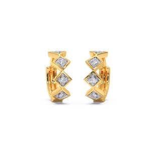 Mystic Charmer Diamond Hoop Earrings