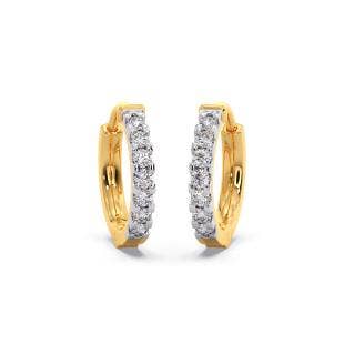 Alternate Reality Diamond Hoop Earrings