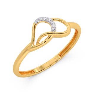 Tangled Glimmer Diamond Ring