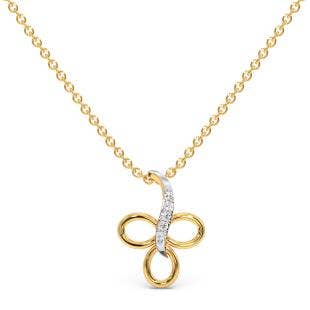 Petal Whimsy Diamond Pendant
