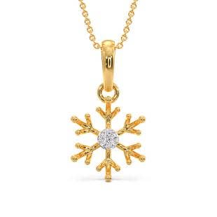 Dazzling Snowflake Diamond Pendant