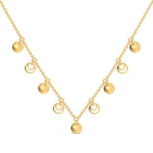 Circlet Gold Charm Necklace