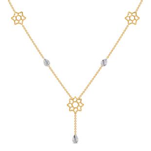 Blossom Gold Lariat Necklace