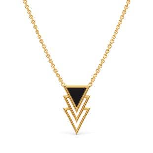 Adweta Trio Gold Pendant Necklace