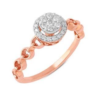 Round Halo Diamond Ring