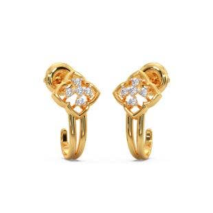 Quatrefoil Diamond Bali Earrings