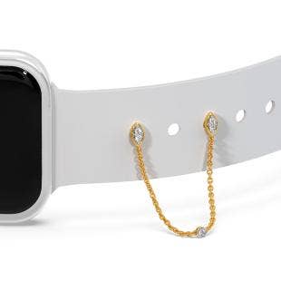 Leafy Trinket Diamond Watch Stud