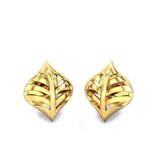 Brazen Conch Gold Earrings