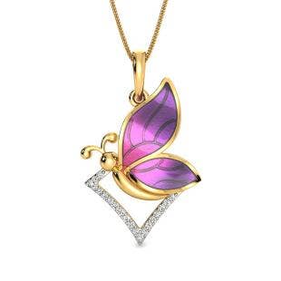 Kimana Butterfly Diamond Pendant