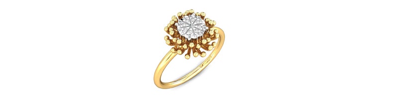 Miracle plate diamond ring