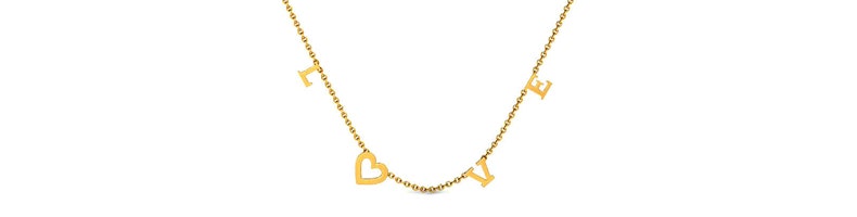 Seiko love gold necklace