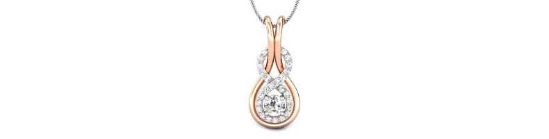 TOKEN LOVE KNOT DIAMOND PENDANT