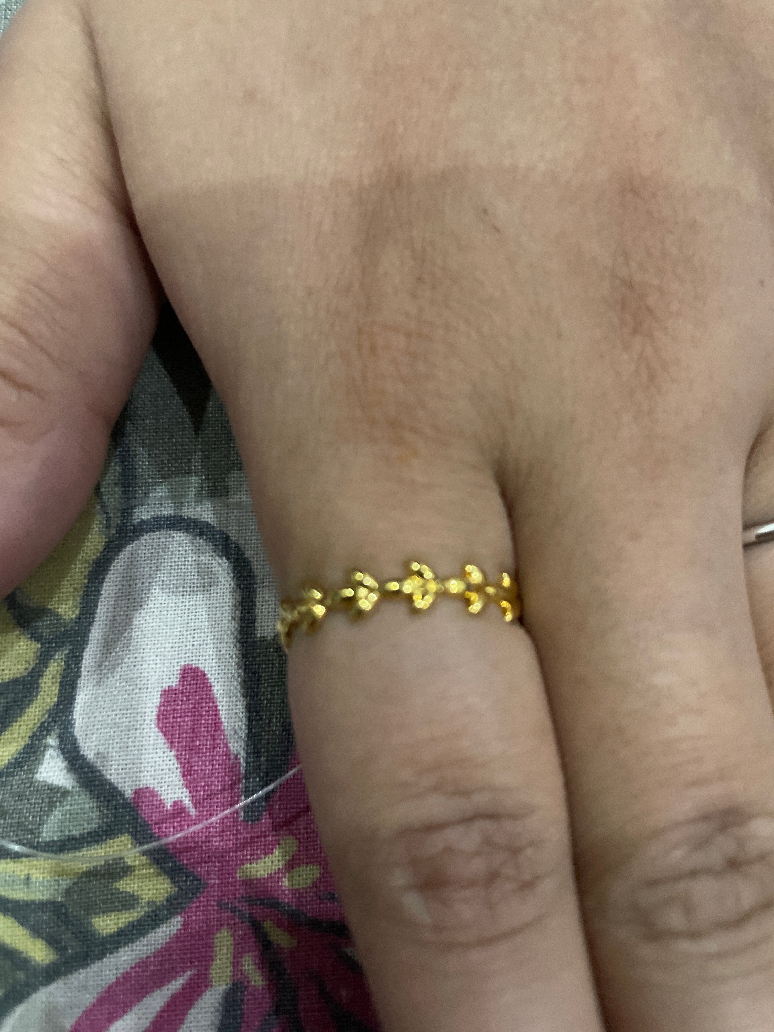 Symmetrical Sparkling 22K Gold Ring – Andaaz Jewelers